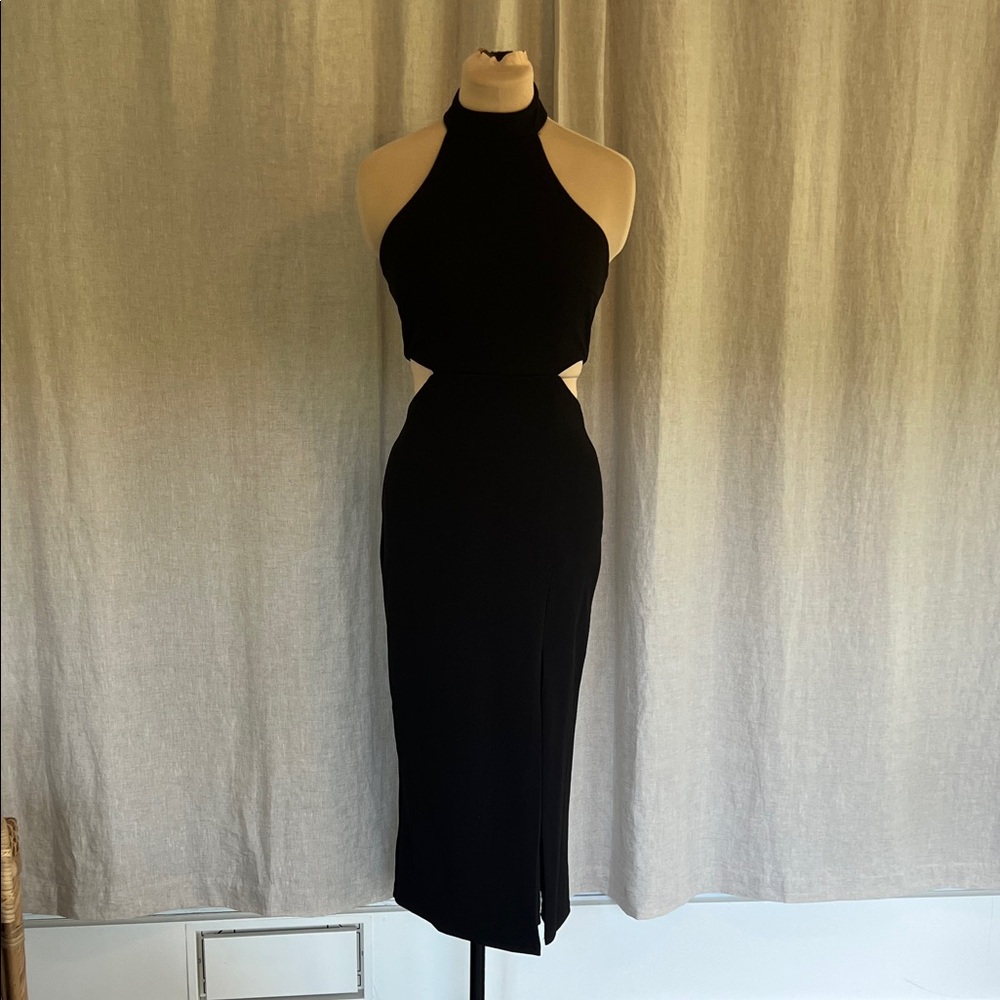 Lulu's Chic Black Backless Dress